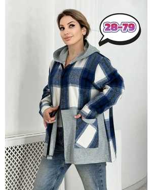 КОФТА В РАЗМЕР ТКАНЬ ДРАП И ФЛИС