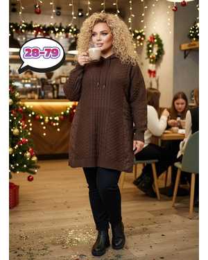 ТУНИКА В РАЗМЕР ТКАНЬ ВЯЗАНАЯ