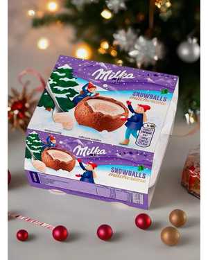 Милка Шоколадные яйца: Milka Snowbolls 112гр