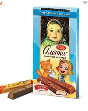 Алёнка Молочный ПЛИТОЧНЫЙ ШОКОЛАД 90гр