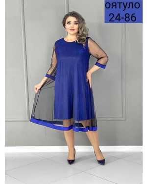 ПЛАТЬЕ ТКАНЬ ЛЮРЕКС + СЕТКА