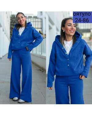 ЖЕНСКИЙ КОСТЮМ ТКАНЬ ДВУНИТКА НА ФЛИСЕ