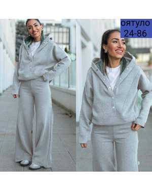 ЖЕНСКИЙ КОСТЮМ ТКАНЬ ДВУНИТКА НА ФЛИСЕ