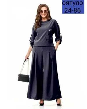 ЖЕНСКИЙ КОСТЮМ ДВОЙКА ТКАНЬ ТРИКОТАЖ