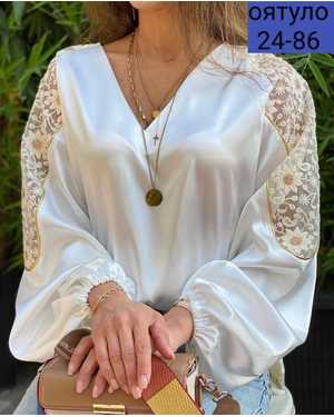 БЛУЗКА ТКАНЬ АТЛАСНЫЙ