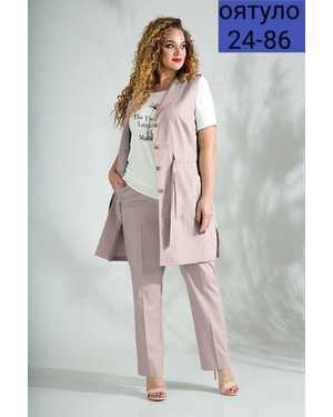 ЖЕНСКИЙ КОСТЮМ ТРОЙКА ТКАНЬ ЛЕН + ХЛОПОК