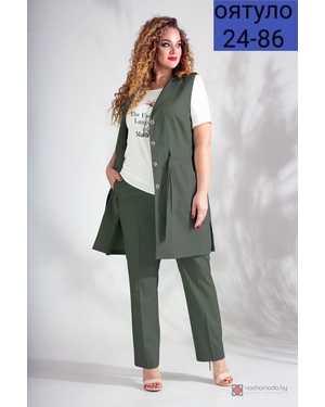 ЖЕНСКИЙ КОСТЮМ ТРОЙКА ТКАНЬ ЛЕН + ХЛОПОК