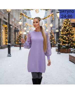 СВИТЕР ТКАНЬ ТЁПЛЫЙ КАШЕМИР ЛАПША