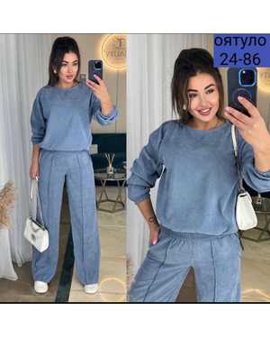 ЖЕНСКИЙ КОСТЮМ ДВОЙКА ТКАНЬ МИКРО ВЕЛЬВЕТ