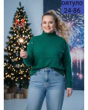 СВИТЕР ТКАНЬ КАШЕМИР ВЯЗАНЫЙ