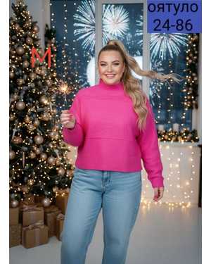 СВИТЕР ТКАНЬ КАШЕМИР ВЯЗАНЫЙ