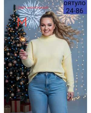 СВИТЕР ТКАНЬ КАШЕМИР ВЯЗАНЫЙ