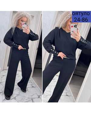 ЖЕНСКИЙ КОСТЮМ ДВОЙКА ТКАНЬ ЛАПША