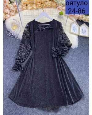 ПЛАТЬЕ В РАЗМЕР ТКАНЬ ТРИКОТАЖ С ЛЮРЕКСОМ