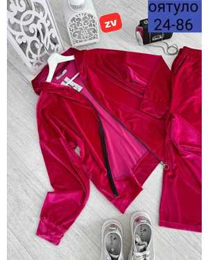 ЖЕНСКИЙ КОСТЮМ ДВОЙКА ТКАНЬ ЛОМАНЫЙ ВЕЛЮР