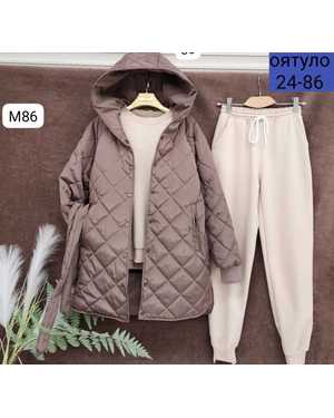 ЖЕНСКИЙ КОСТЮМ ТРОЙКА ТКАНЬ ФЛИС С НАЧЁСОМ