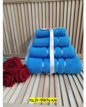 Комплект из четырех полотенец. Производитель Узбекистан Размер: 70/130- 1 шт, 50/80 - 1 шт, 30/60 - 1 шт, 30/30 - 1 шт