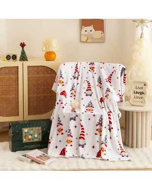 Новогодний плед. Размер : 200×220см(возможно замена на похожее)