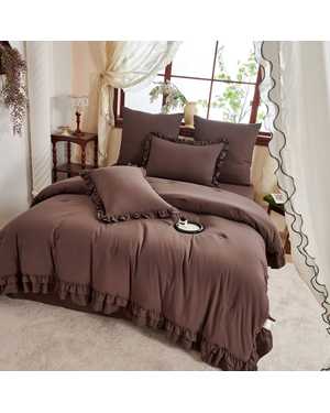 Комплект постельного белья с готовым одеялом GORRADA. Состав 80% хлопок 20% вискоза Наполнитель одеяло 79% микрогель 21% волокно льна(возможно замена на похожее)