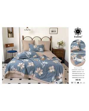 Комплект постельного белья с готовым одеялом E-Shine. Ткань: Сатин Хлопок Наполнитель одеяло: Шелк(возможно замена на похожее)