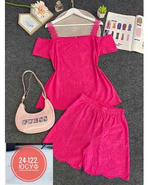 ЖЕНСКИЙ КОСТЮМ ДВОЙКА ТКАНЬ МАРЕЛЕВКА ХБ