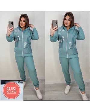 ЖЕНСКИЙ КОСТЮМ ДВОЙКА ТКАНЬ ТРИКОТАЖ