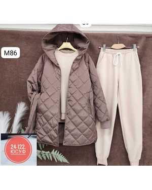 ЖЕНСКИЙ КОСТЮМ ТРОЙКА ТКАНЬ ФЛИС С НАЧЁСОМ