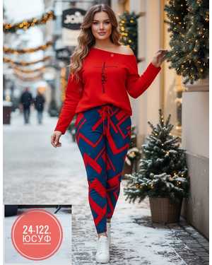 ЖЕНСКИЙ КОСТЮМ ДВОЙКА ТКАНЬ ТРИКОТАЖ