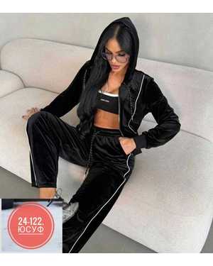 ЖЕНСКИЙ КОСТЮМ ДВОЙКА ТКАНЬ ВЕЛЮР