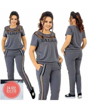 ЖЕНСКИЙ КОСТЮМ ДВОЙКА ТКАНЬ ТРИКОТАЖ