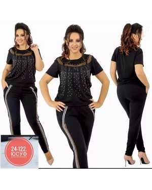 ЖЕНСКИЙ КОСТЮМ ДВОЙКА ТКАНЬ ТРИКОТАЖ