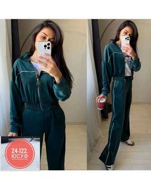 ЖЕНСКИЙ КОСТЮМ ТКАНЬ ВЕЛЮР