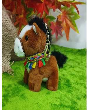 БРЕЛОК ЛОШАДЬ 12 СМ МАТЕРИАЛ: ПЛЮШЕВЫЙ