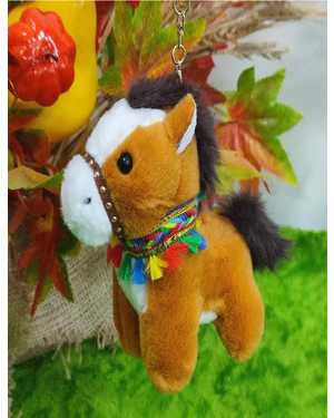 БРЕЛОК ЛОШАДЬ 12 СМ МАТЕРИАЛ: ПЛЮШЕВЫЙ