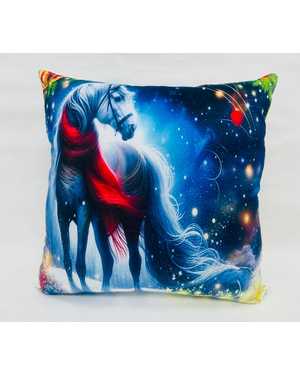 ДЕКОРАТИВНАЯ ПОДУШКА ЛОШАДЬ 45-45 СМ МАТЕРИАЛ: ПЛЮШЕВЫЙ