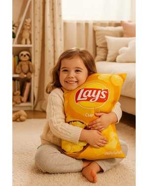 ДЕКОРАТИВНАЯ ПОДУШКА ЧИПСЫ 35-45 СМ МАТЕРИАЛ: ПЛЮШЕВЫЙ