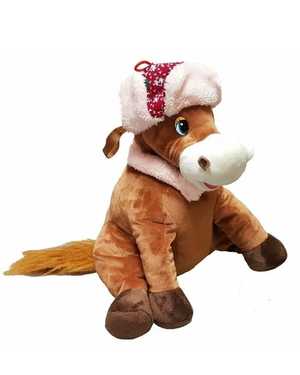 КОНФЕТНИЦА ЛОШАДЬ 40 СМ МАТЕРИАЛ: ПЛЮШЕВЫЙ