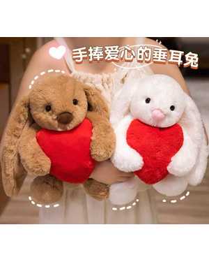 ЗАЯЦ С ДЛИННЫМИ УШАМИ 30 СМ МАТЕРИАЛ: ПЛЮШЕВЫЙ