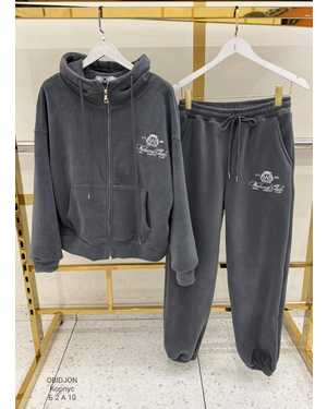 ЖЕНСКИЙ КОСТЮМ ДВОЙКА ТКАНЬ БАМБУК НА ВЕЛЮР