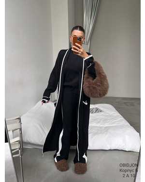 ЖЕНСКИЙ КОСТЮМ ТРОЙКА ТКАНЬ ВЯЗАННАЯ ТКАНЬ