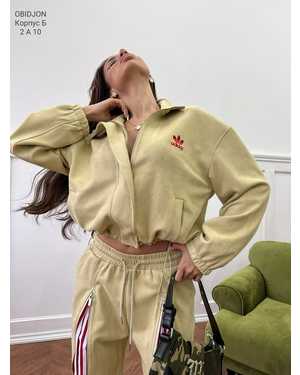 ЖЕНСКИЙ КОСТЮМ ТКАНЬ ЗАМША, СЕТОЧНАЯ ПОДКЛАДКА