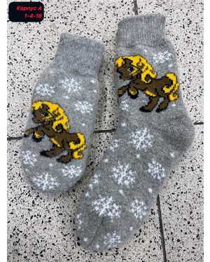 Набор Носки+варежки Вязаные овечья шерсть