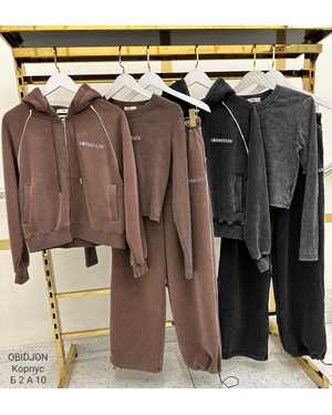 ЖЕНСКИЙ КОСТЮМ ТРОЙКА ТКАНЬ ВЕЛЮР