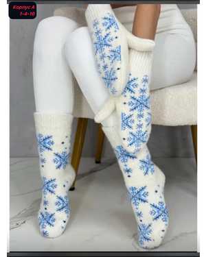 Набор Носки+варежки Вязаные овечья шерсть