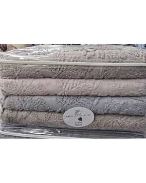 Полотенце махровое. Размер 70/140 см в упаковке 4 шт разные цвета