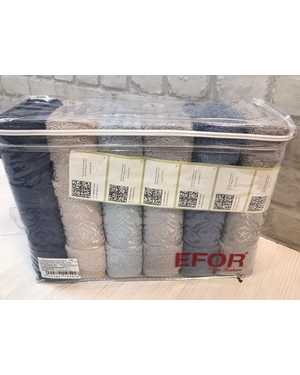 Полотенце махровое. Размер 50/90 см в упаковке 6 шт разные цвета