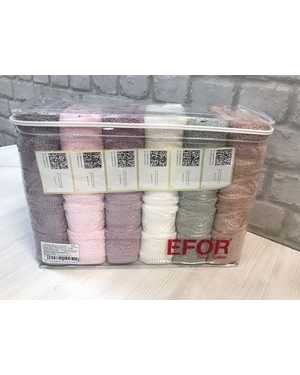 Полотенце махровое. Размер 70/140 см в упаковке 6 шт разные цвета