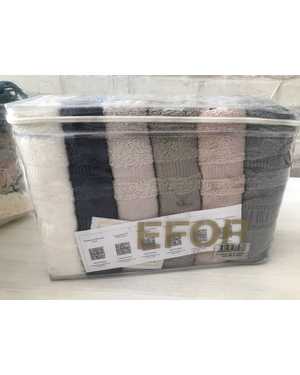 Полотенце махровое. Размер 70/140 см в упаковке 6 шт разные цвета