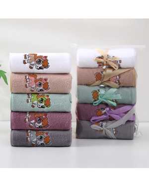 Полотенце Состав микрофибра +Хлопок. Размер 25/50 см в упаковке 5 шт разные цвета