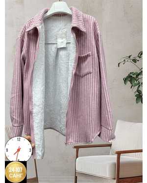 РУБАШКА ТКАНЬ ДРАП С ПОЛНЫМ МЕХОМ